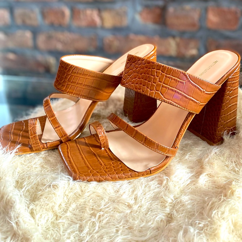 #Brown #Heels #Size10 #PrettyLittleThing